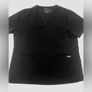 FIGS XXL Black Scrub Uniform Top